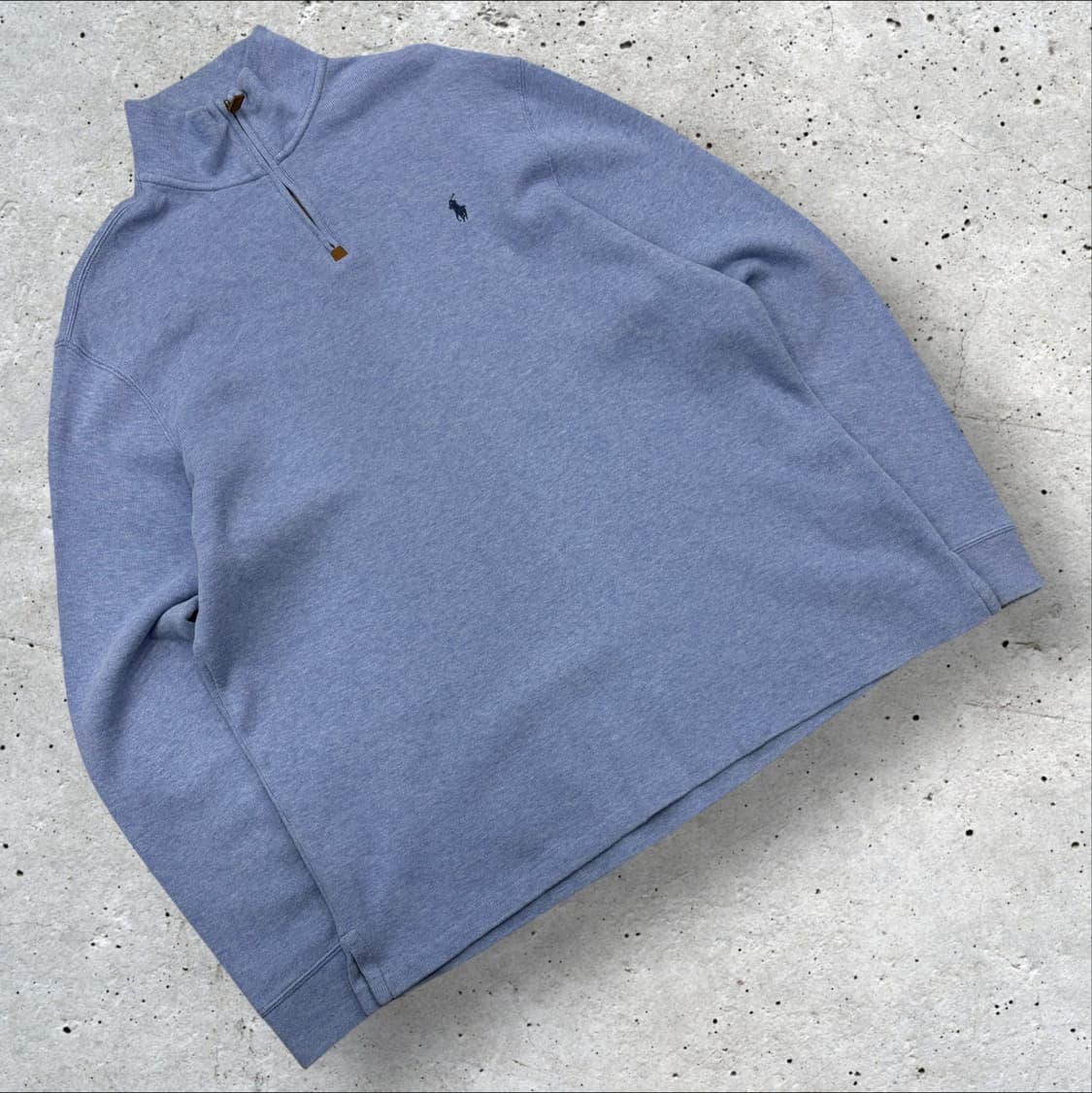 [XL] 폴로 랄프로렌 신형 큐알 하프집업 스웨트셔츠 블루 D225 상품이미지1