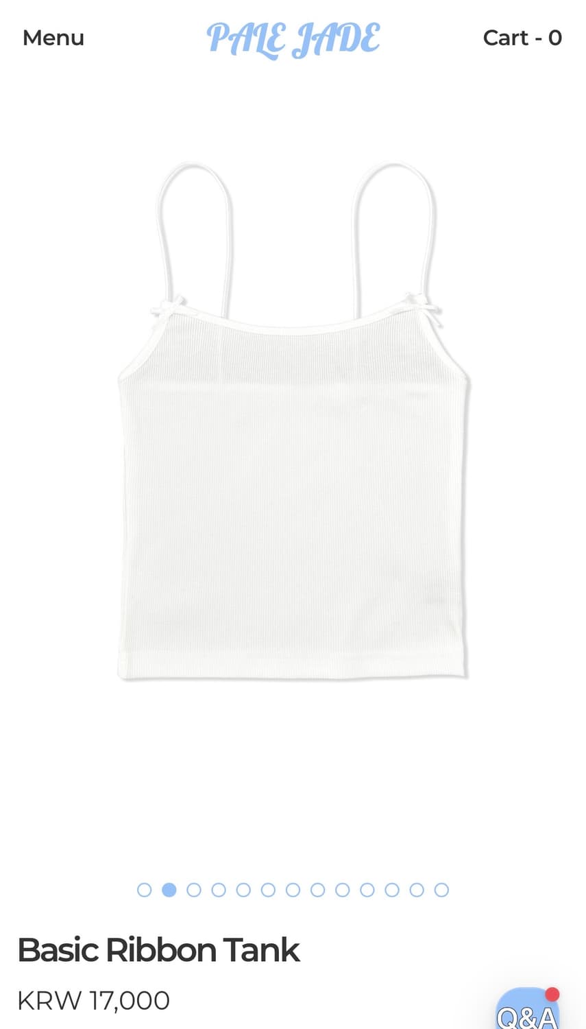 페일제이드 베이직 리본 탱크 나시 상품이미지4