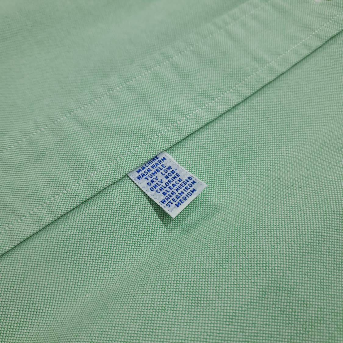 CL535 XL 폴로 90s 코튼 멀티포니 애플그린 셔츠 남방 상품이미지5