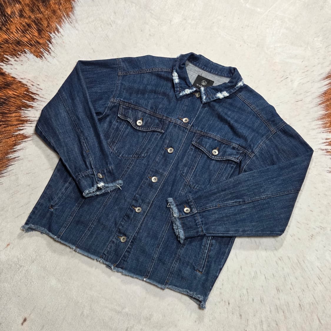 일본 빈티지 진청 그런지 데님자켓 상품이미지1