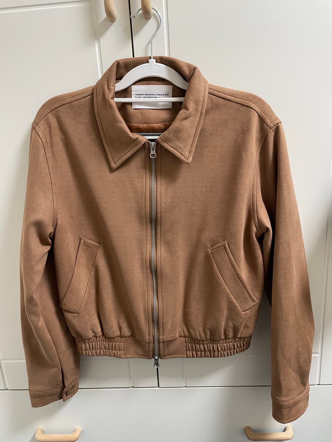 플레이스 스튜디오 투웨이 블루종 스웨이드 밴딩 점퍼 자켓 [브라운] 상품이미지2