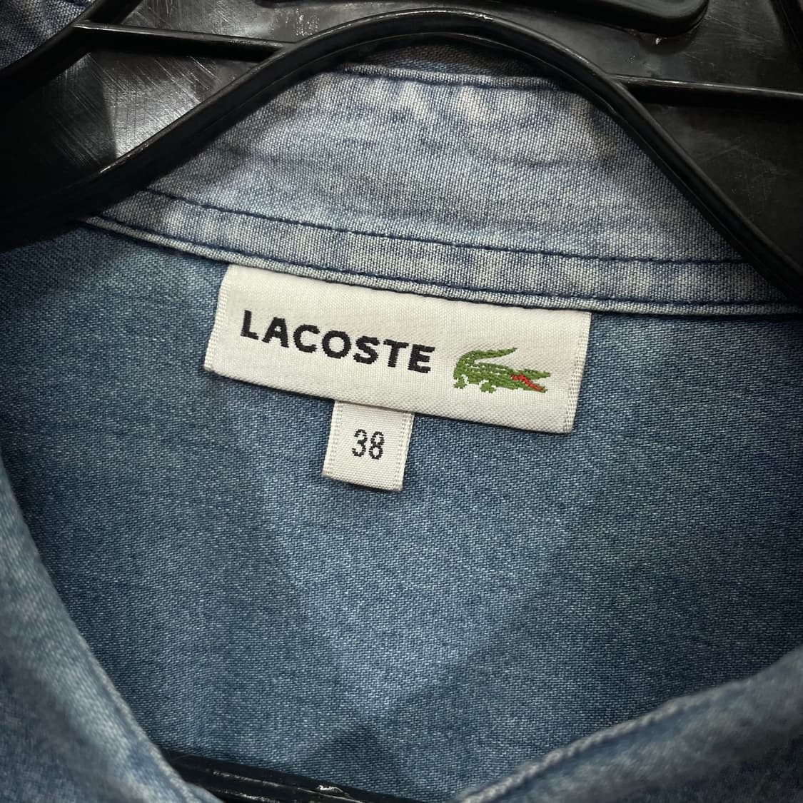 Lacoste Washed Denim Classic Shirt 상품이미지6