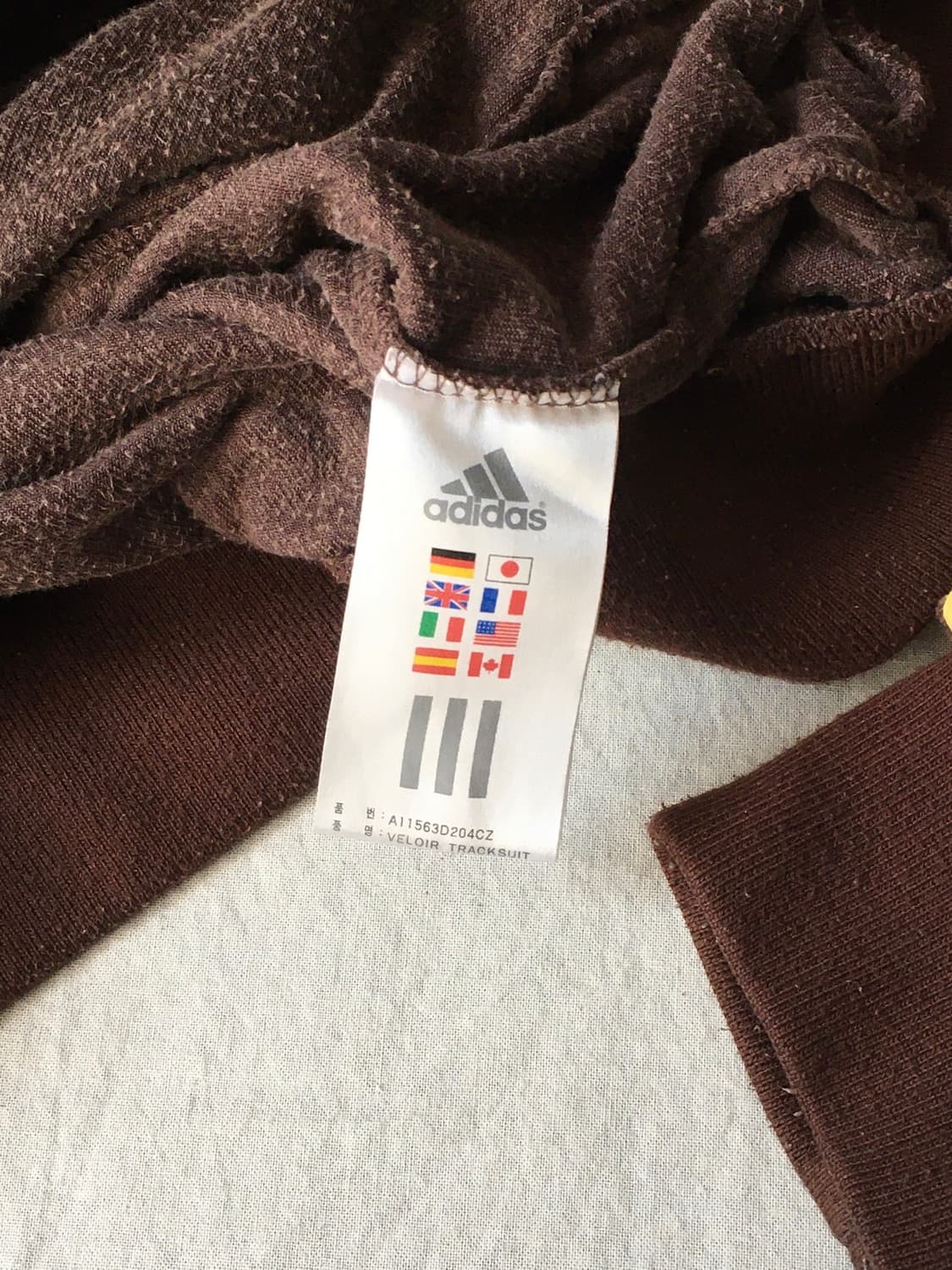 아디다스 사이드라인 벨루어 져지 상품이미지5