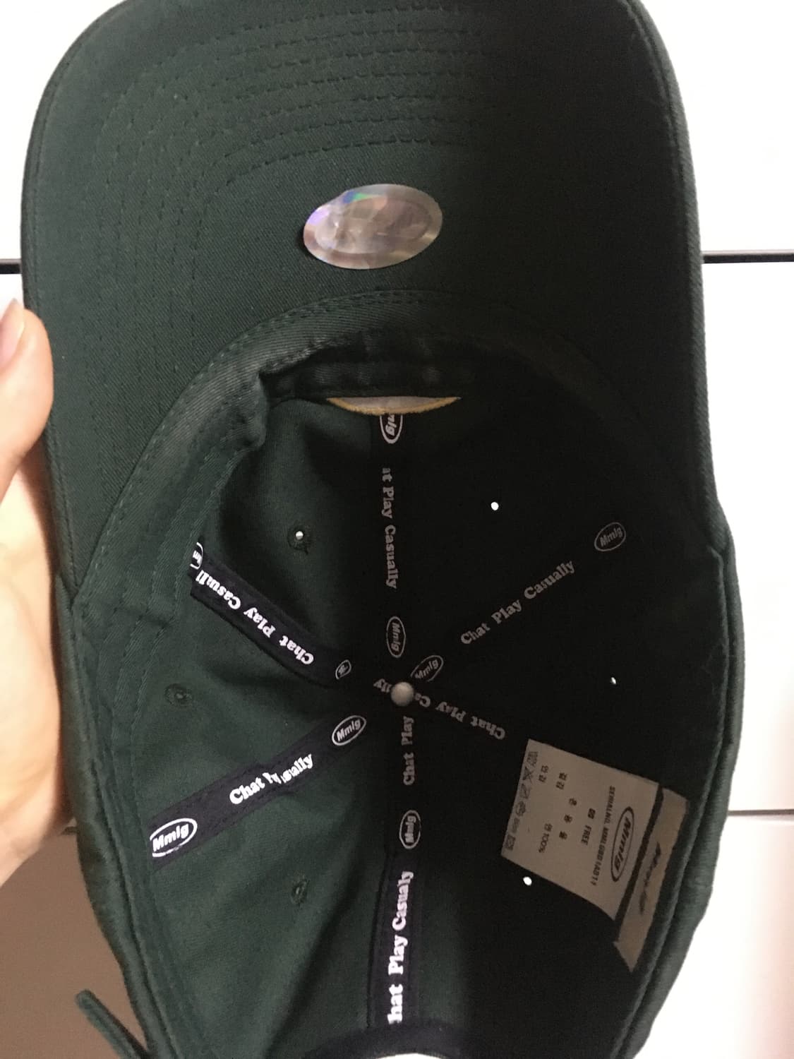 Mmlg 로고 볼캡 그린 상품이미지2