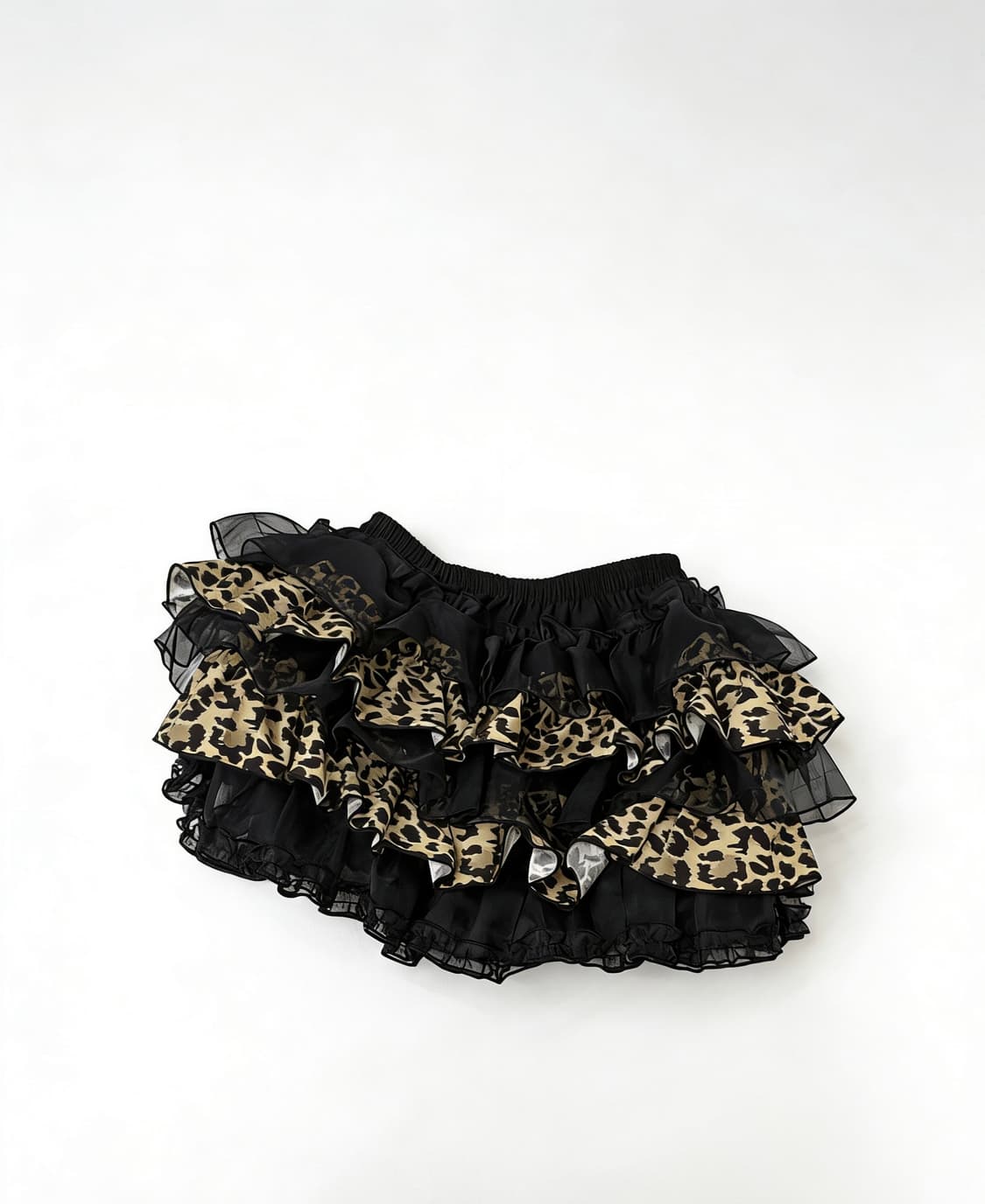 ILLIO 레오파드 퍼프 미니 스커트 상품이미지1