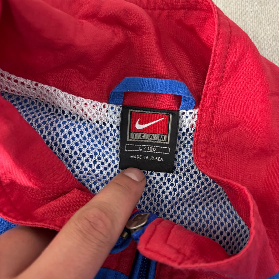 105 나이키 대한민국 국대 98 올드스쿨 바람막이 자켓 상품이미지4