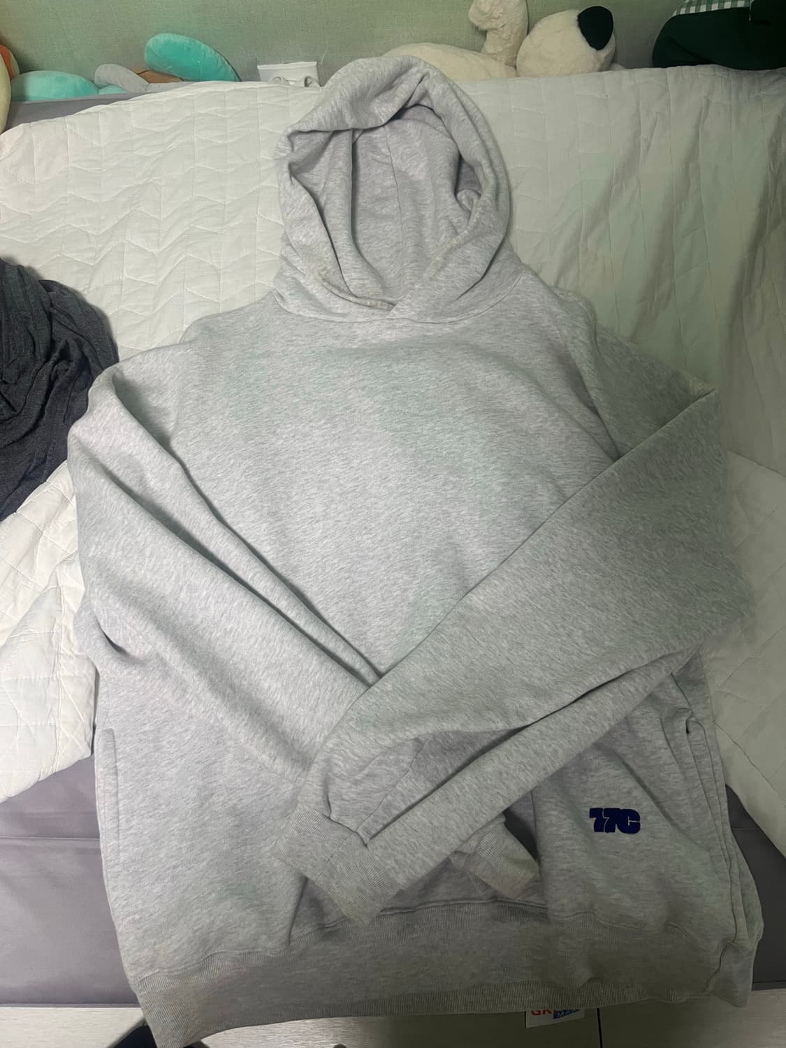 77c 후드 라이트그레이 상품이미지1