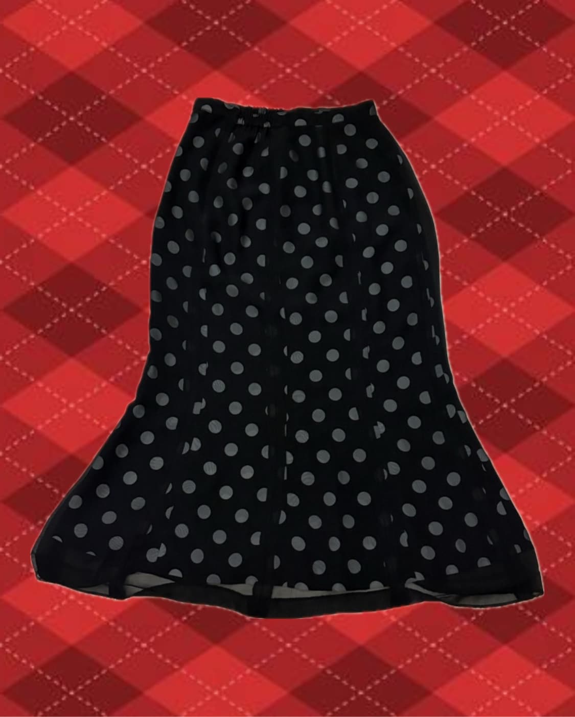 블랙 도트 스커트  상품이미지1