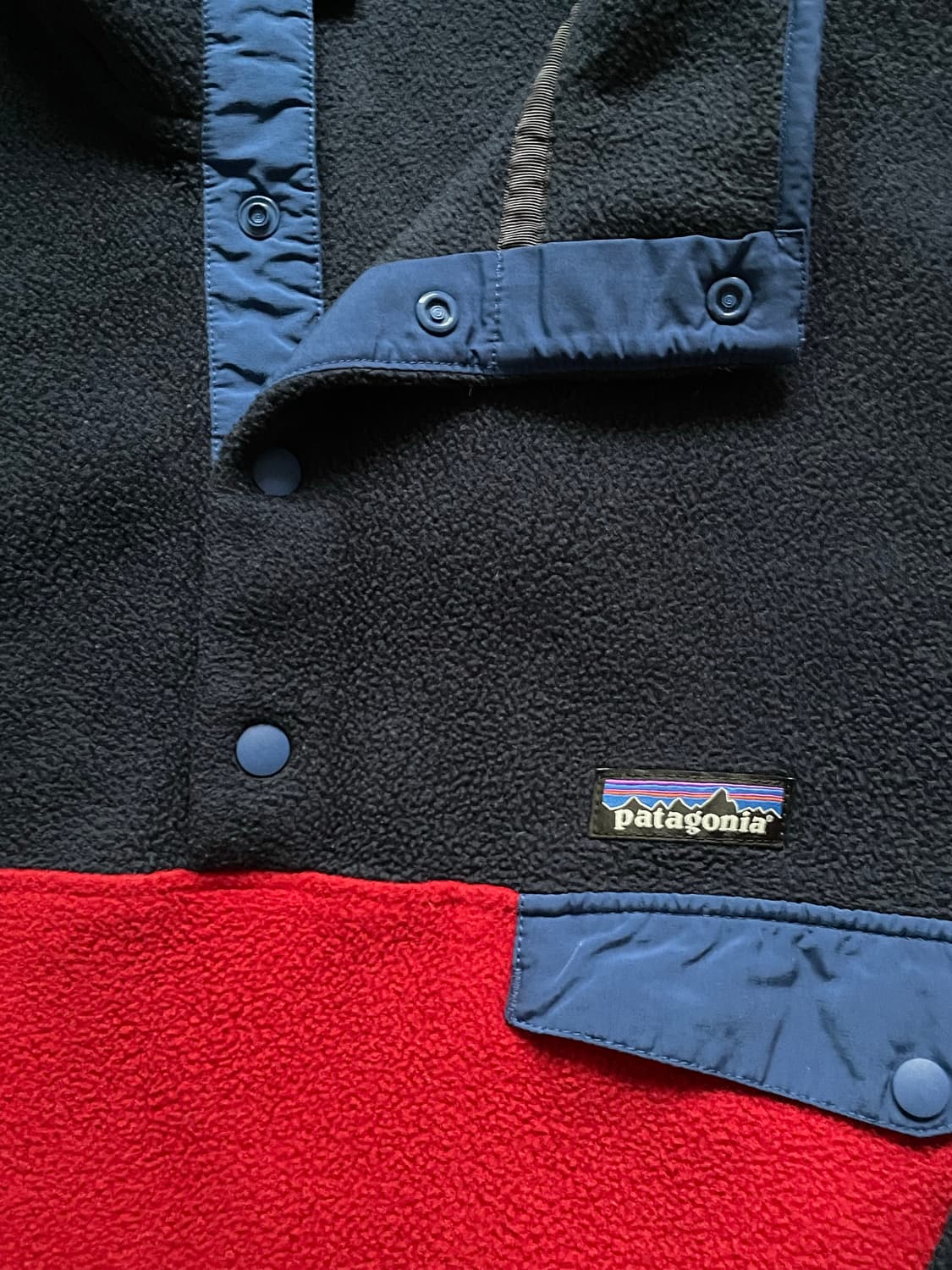 파타고니아 신칠라 레드 블루 플리스 patagonia 상품이미지5