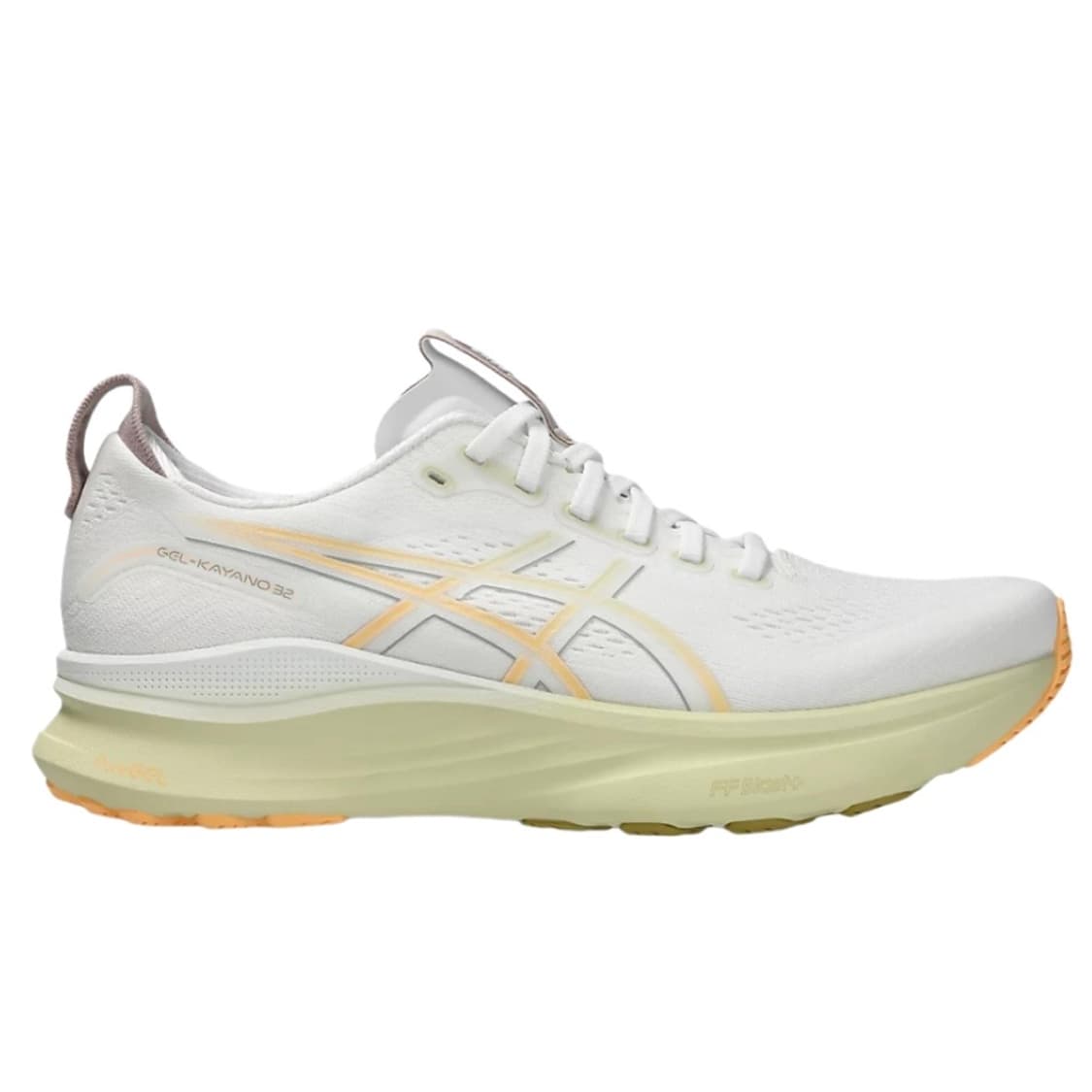 아식스 젤카야노32 화이트 오렌지 글로우 러닝화 상품이미지1