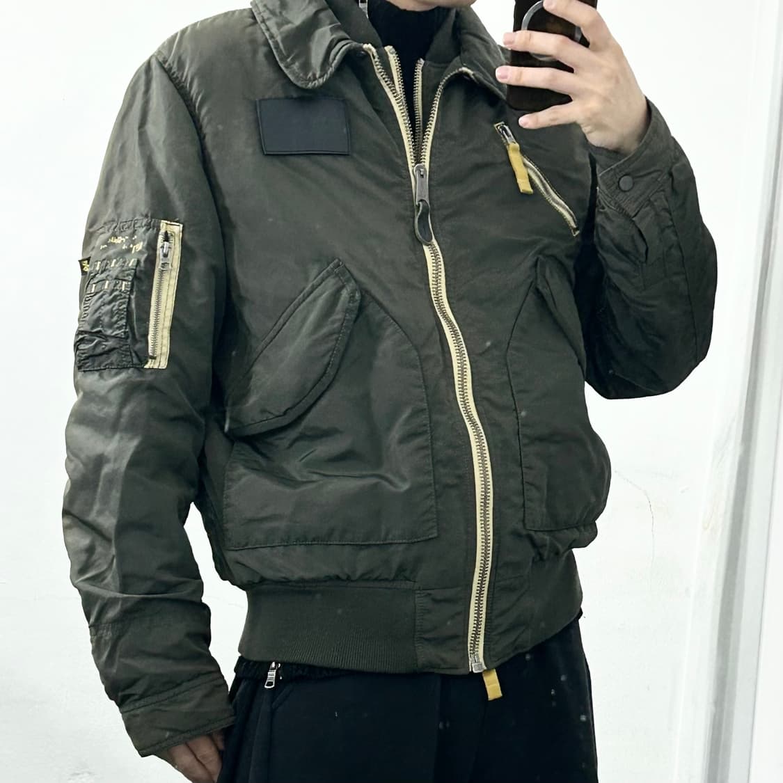 알파인더스트리 레이어드 MA-1 자켓 상품이미지2