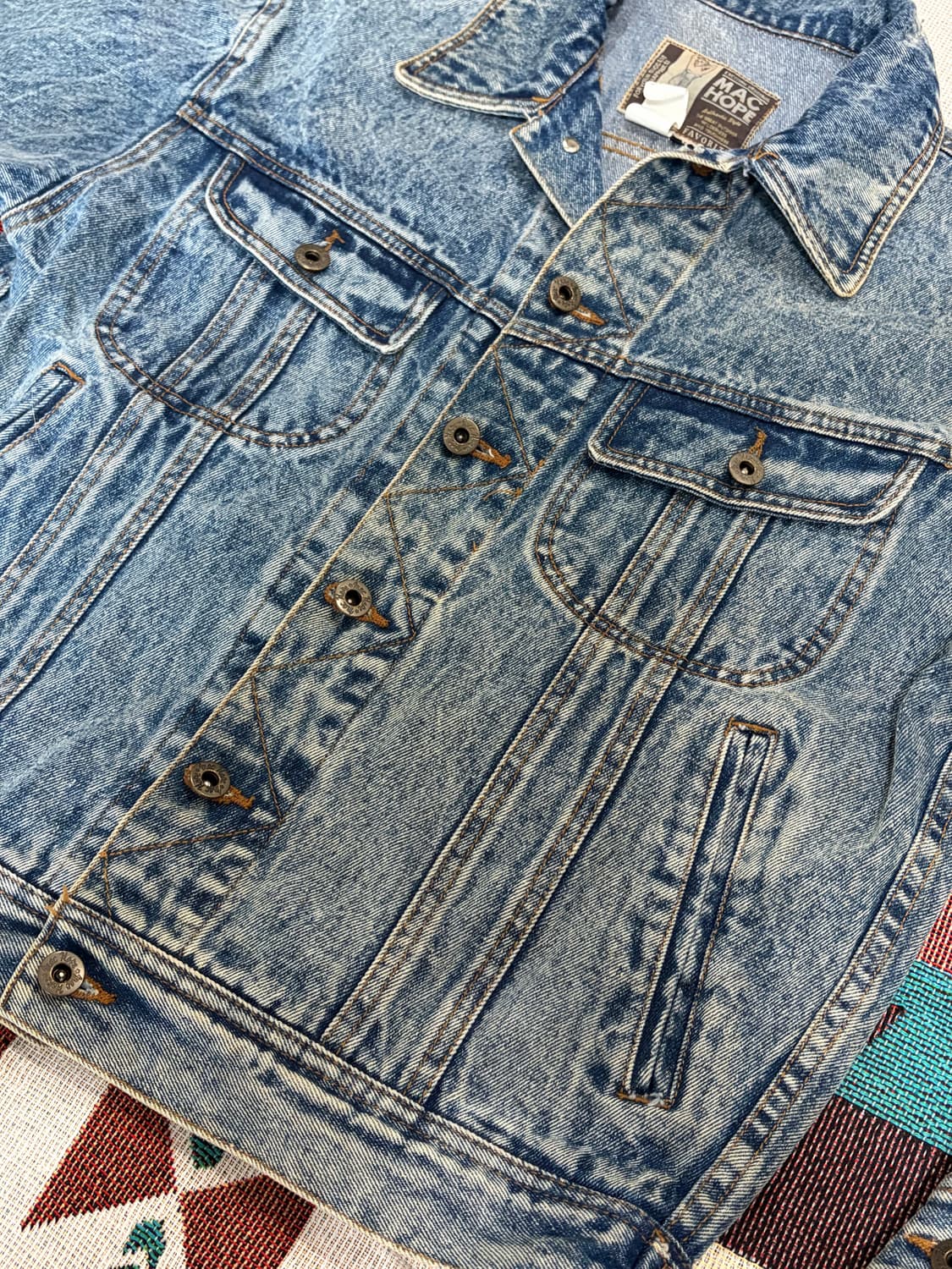 90s 맥호프 웨스터너 크롭 데님자켓 상품이미지4