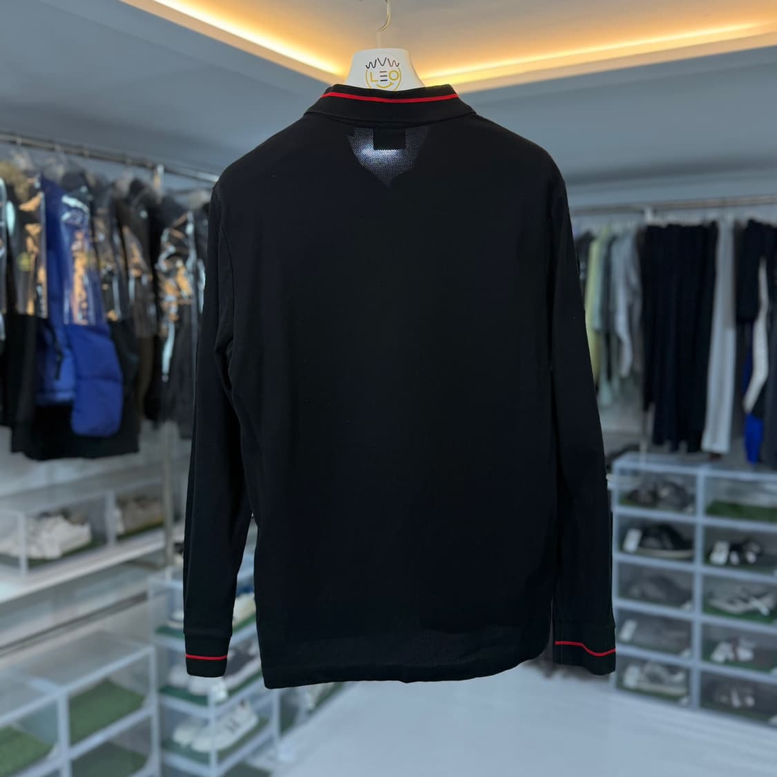 [리오브] 버버리 그랜포드 로고 패치 폴로 롱슬리브 상품이미지2