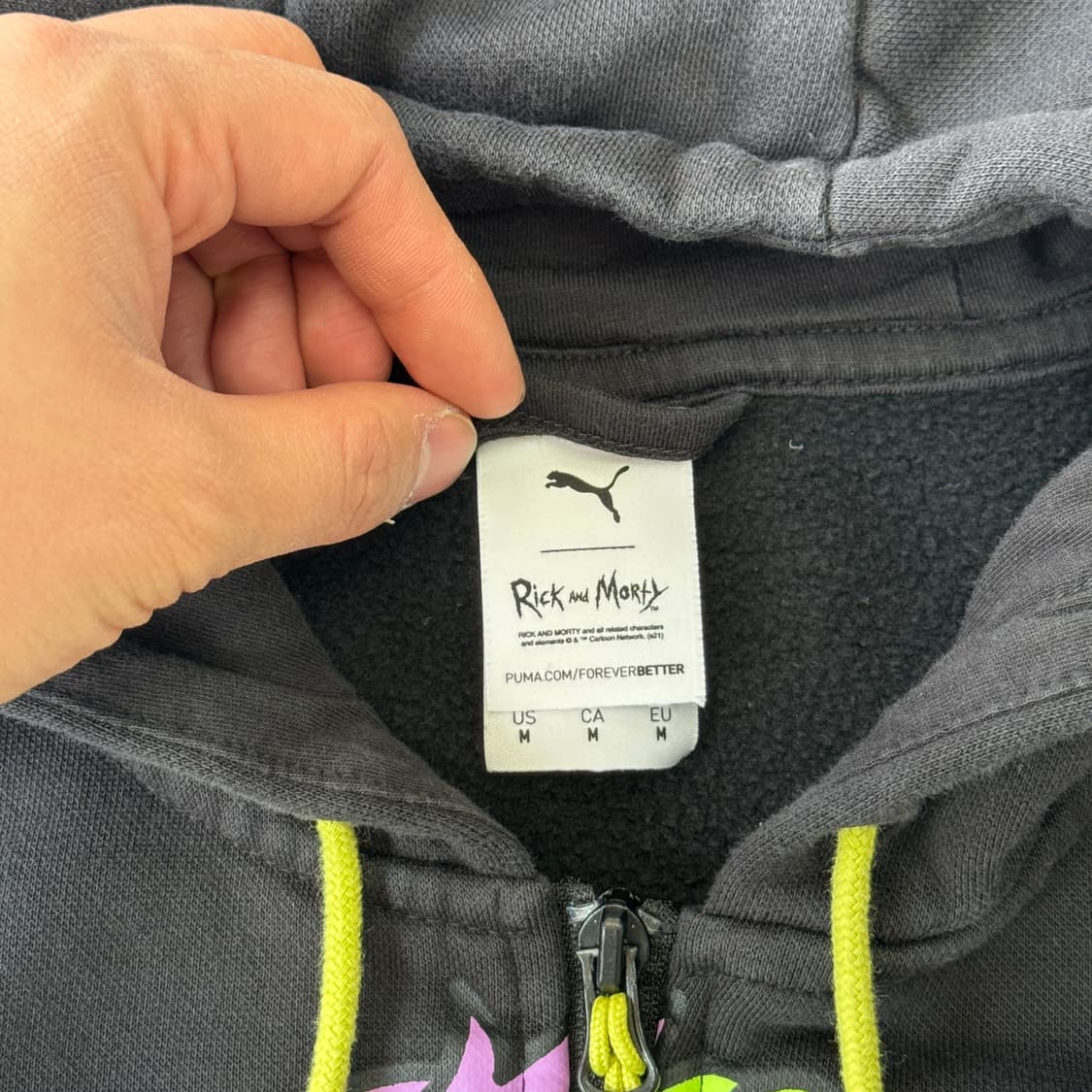 푸마 x 릭앤모티 후드집업 M 상품이미지7