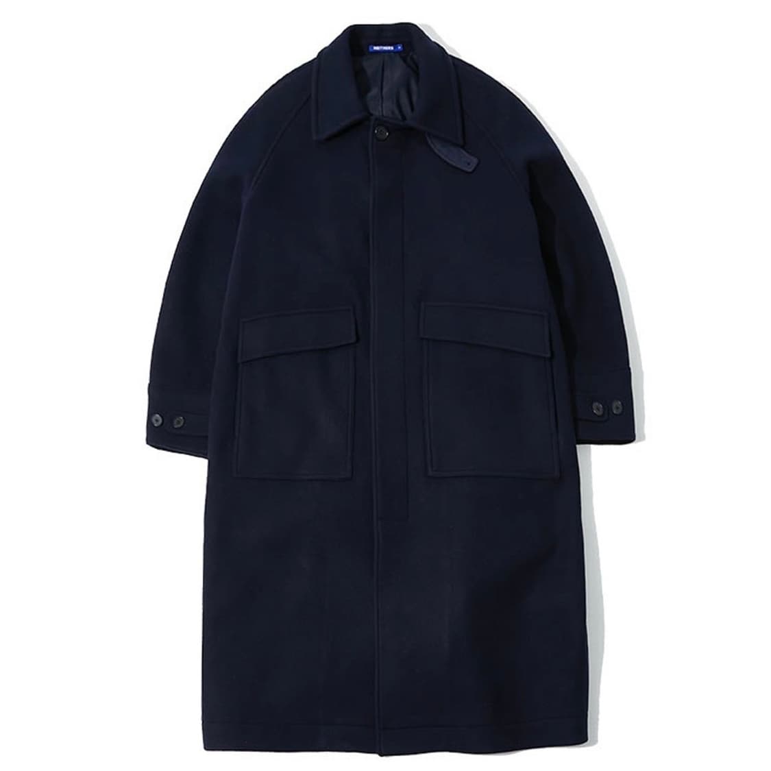 NEITHERS MELTON WOOL BALMACAAN COAT NAVY 상품이미지1