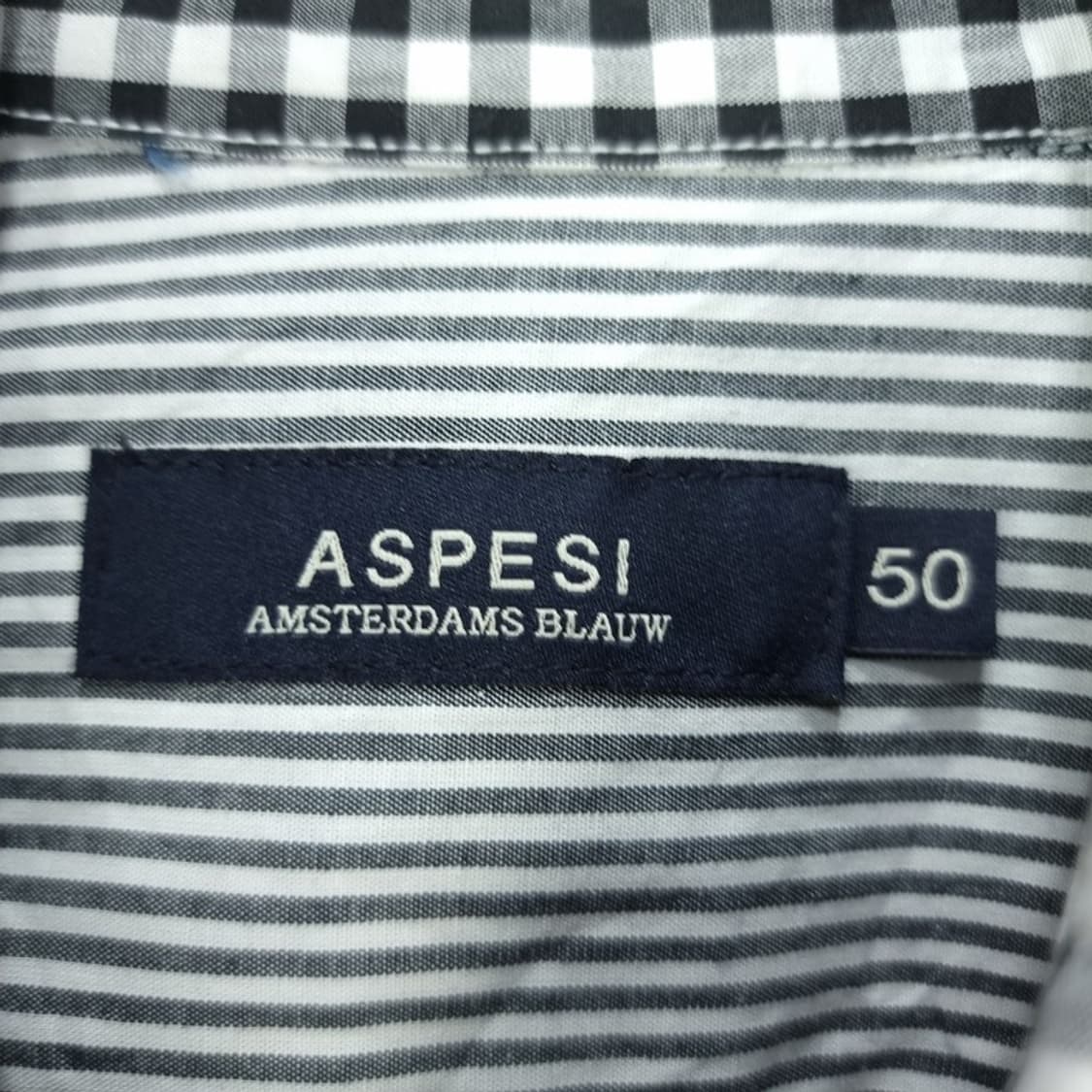 [아스페시] 멀티 체크 데님 도킹 투포켓 셔츠 M20066 상품이미지7