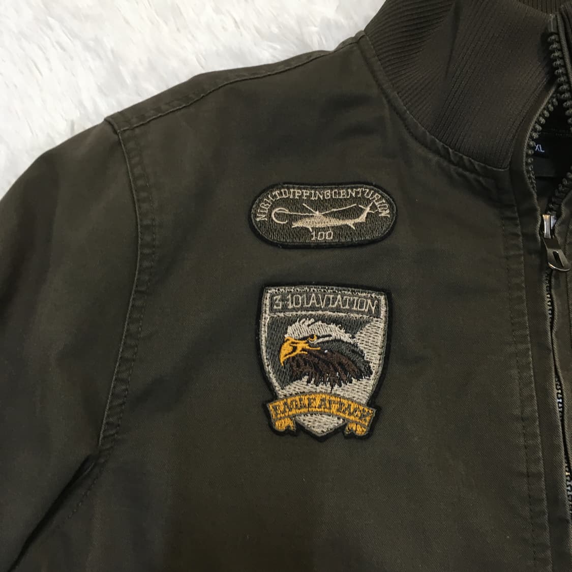 빈티지 브라운 더 이글 미군 점퍼 y2k 스트릿 갸루 펑키 일본빈티지 상품이미지7