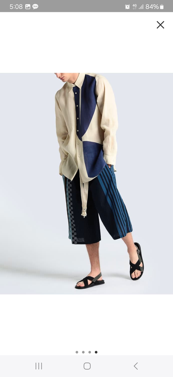 [새제품]질샌더 와시 페이퍼 셔츠 39사이즈 긴팔 Jilsander 상품이미지2