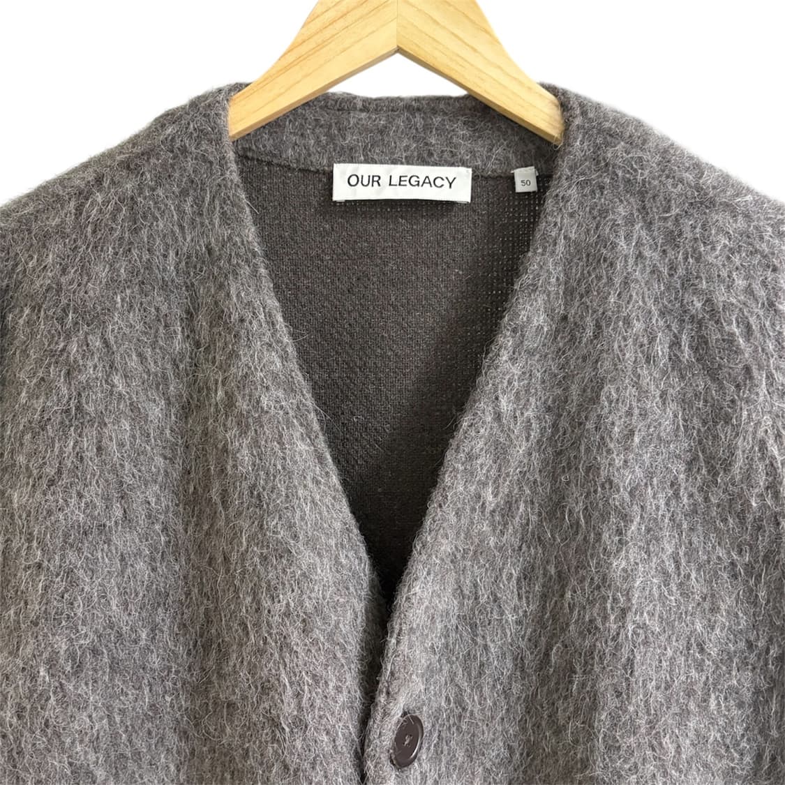 아워레가시 모헤어 몰 가디건 그레이 상품이미지2