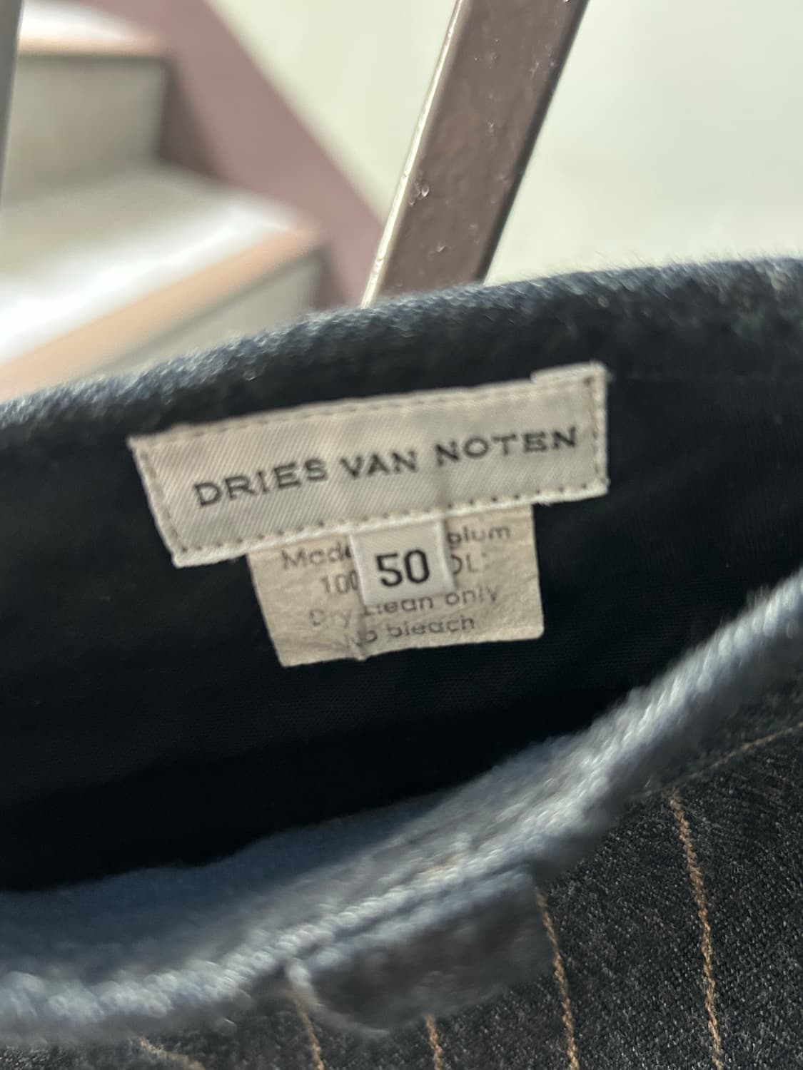 드리스 반 노튼 스트라이프 울 트라우저 상품이미지6