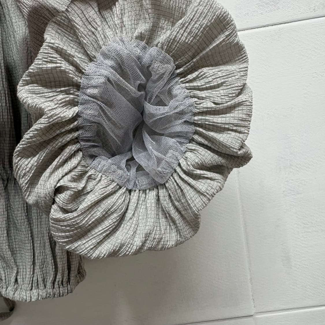 셔링 리본 퍼프 가디건 JPN 상품이미지4