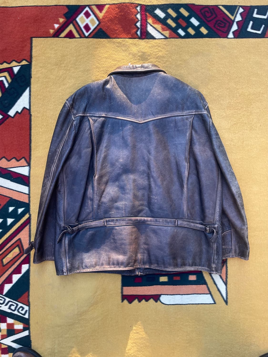 바나나리퍼블릭 빈티지 브라운 웨스턴레더자켓 상품이미지7