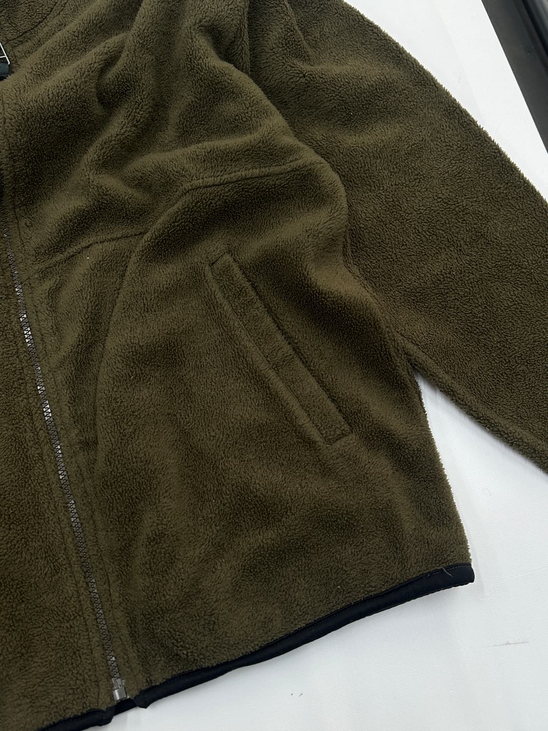 Manchury 브라운 플리스 집업 후리스 오버핏 카키브라운 히피  상품이미지5