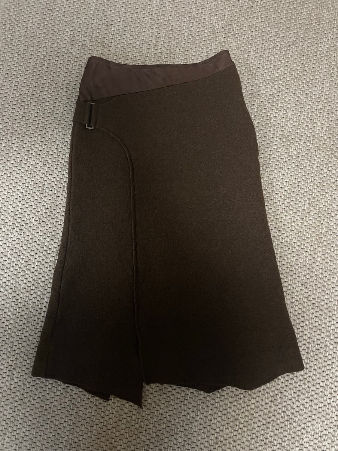 브라운 울 스커트 상품이미지2