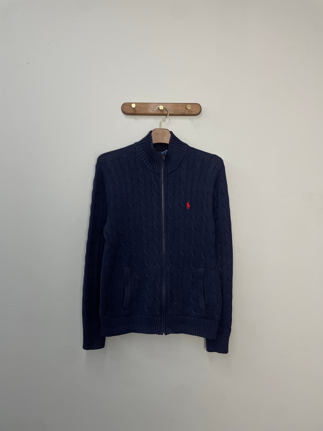 폴로 랄프로렌 네이비 반집업 니트 H2034 상품이미지2