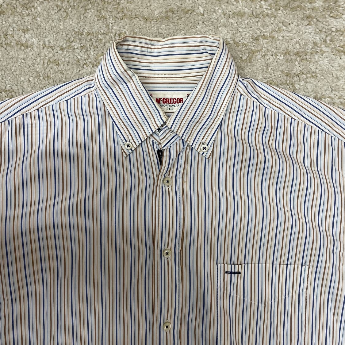 [L] 맥그리거 McGREGOR 스트라이프 셔츠 상품이미지2
