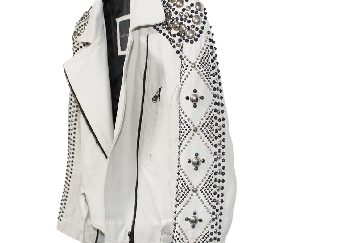 NOUR HAMMOUR Studded Leather Jacket 상품이미지6