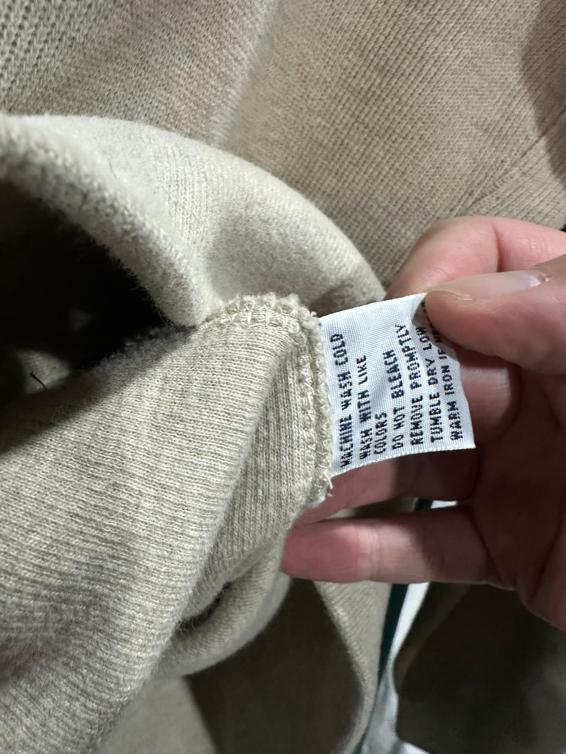 폴로 빅포니 니트후드집업 아이보리XL 상품이미지5