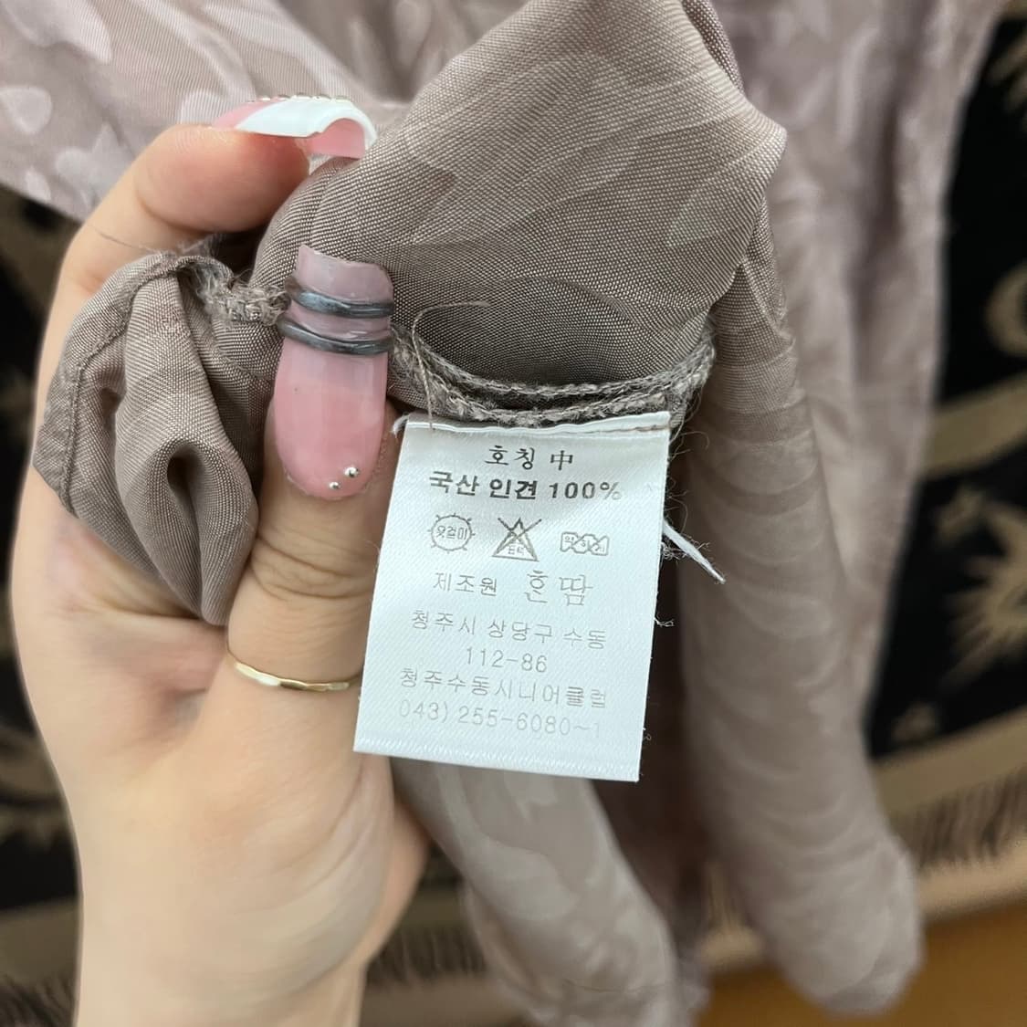 한땀 빈티지 에스닉 코지 페미닌 플라워 패턴 반팔티 K0338 상품이미지5