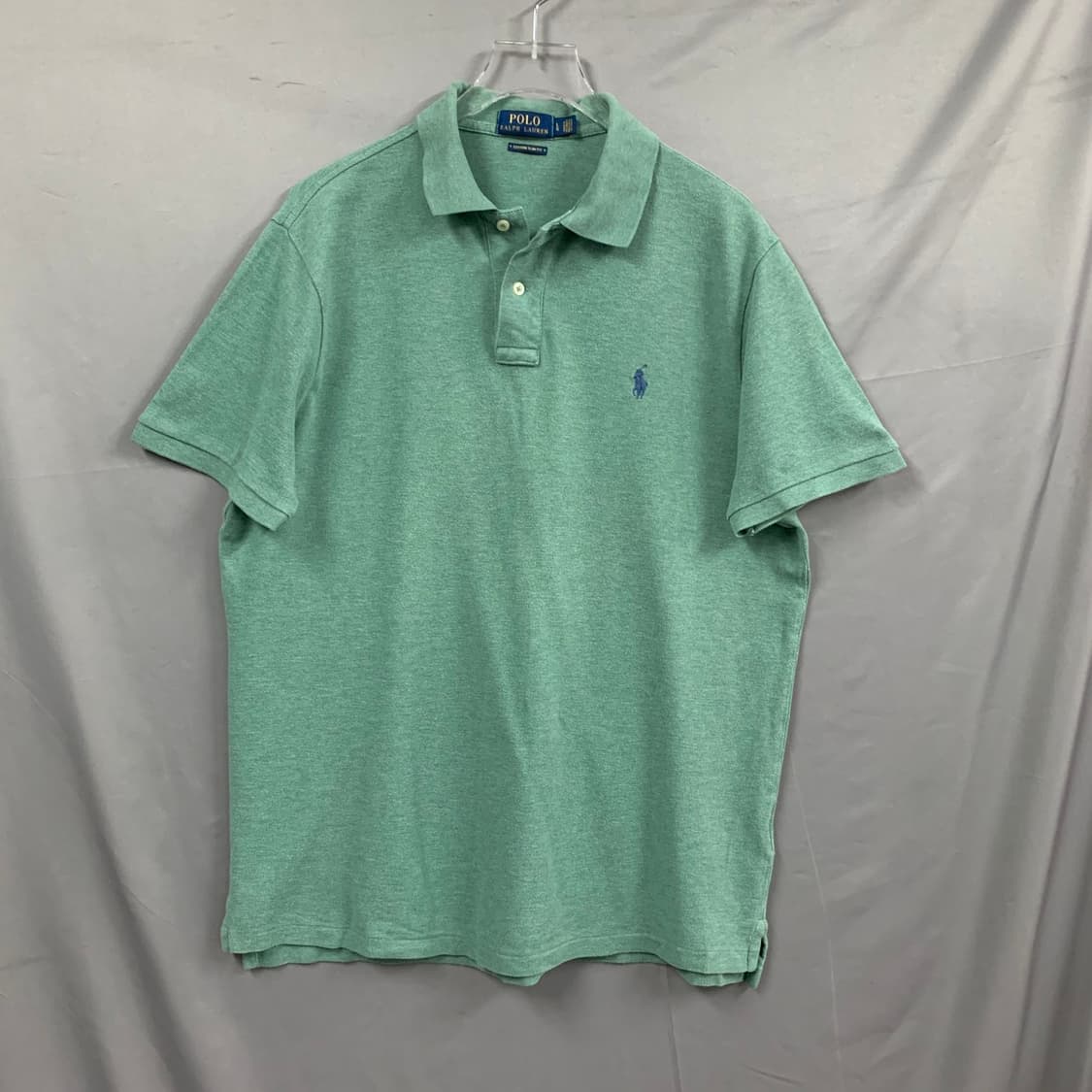 L 폴로랄프로렌 커스텀 슬림핏 그린 PK 반팔 카라티 상품이미지1