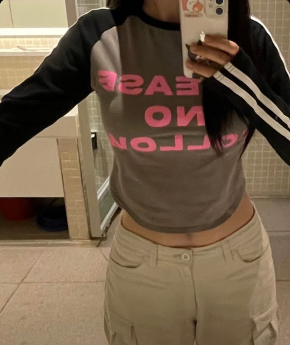 플리즈노팔로우 글리터 티셔츠 상품이미지1