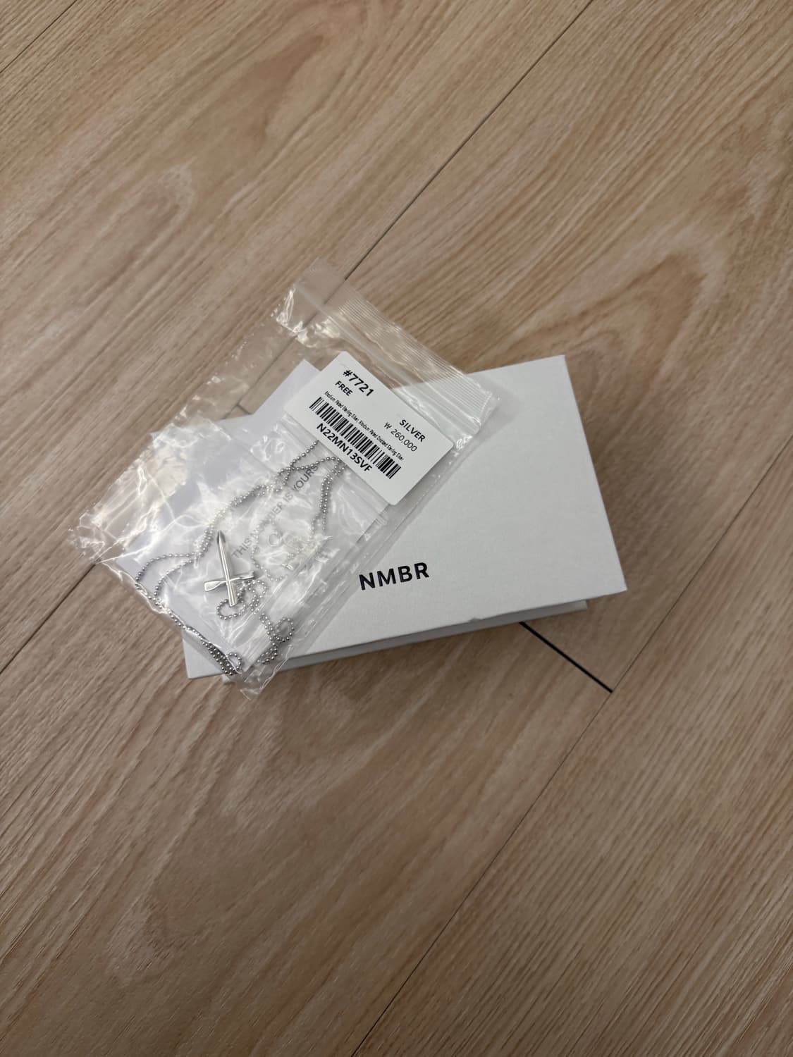 넘버링 7721 목걸이 상품이미지3