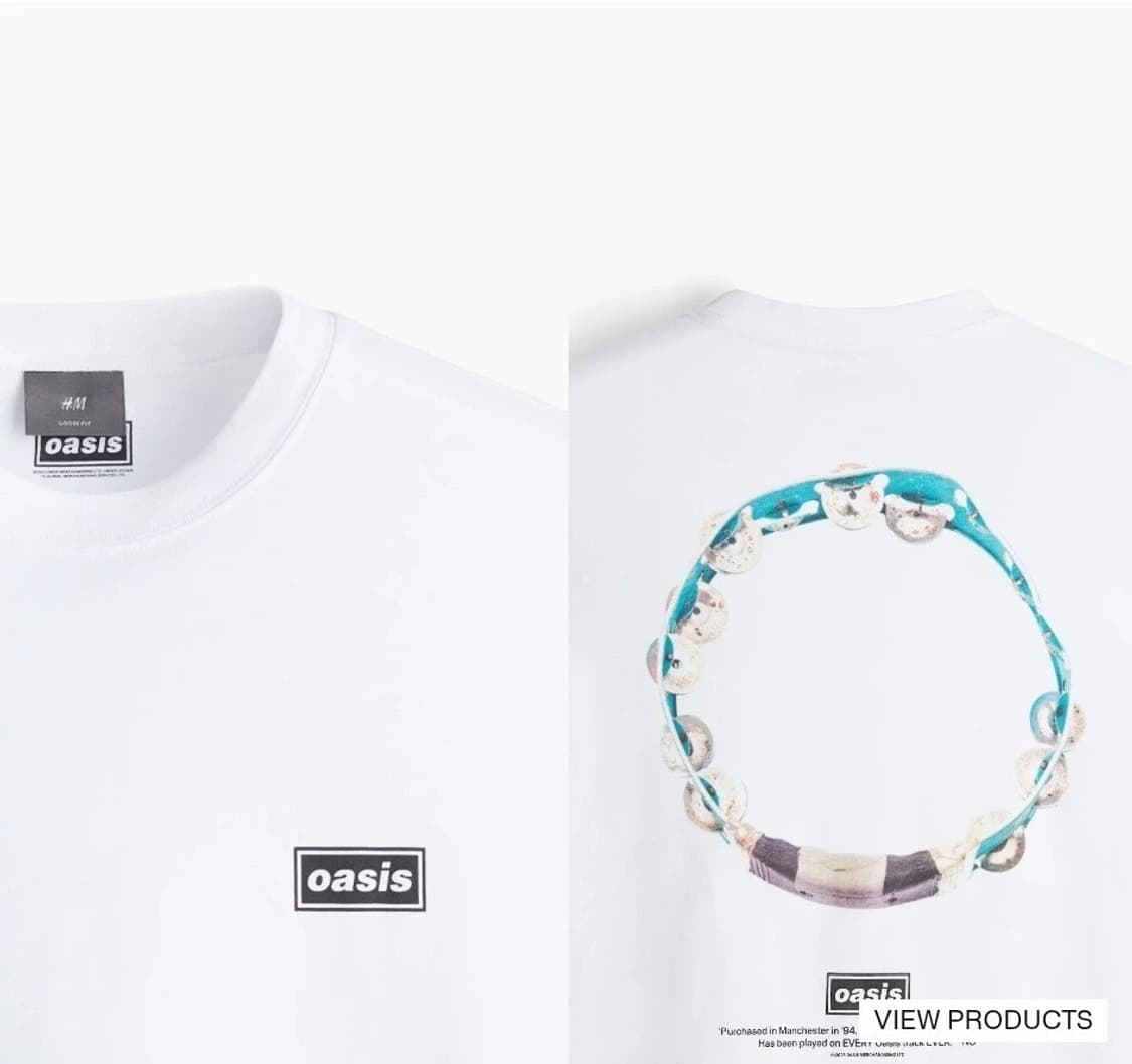 미개봉신품) 오아시스 x h&m 루즈핏 티셔츠 M 상품이미지4