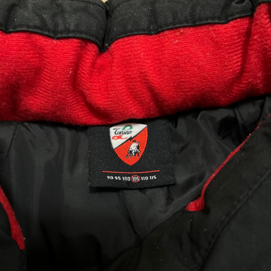 토니노 람보르기니 덕다운 레터링 로고 경량패딩 점퍼 [블랙] XL/105 상품이미지4