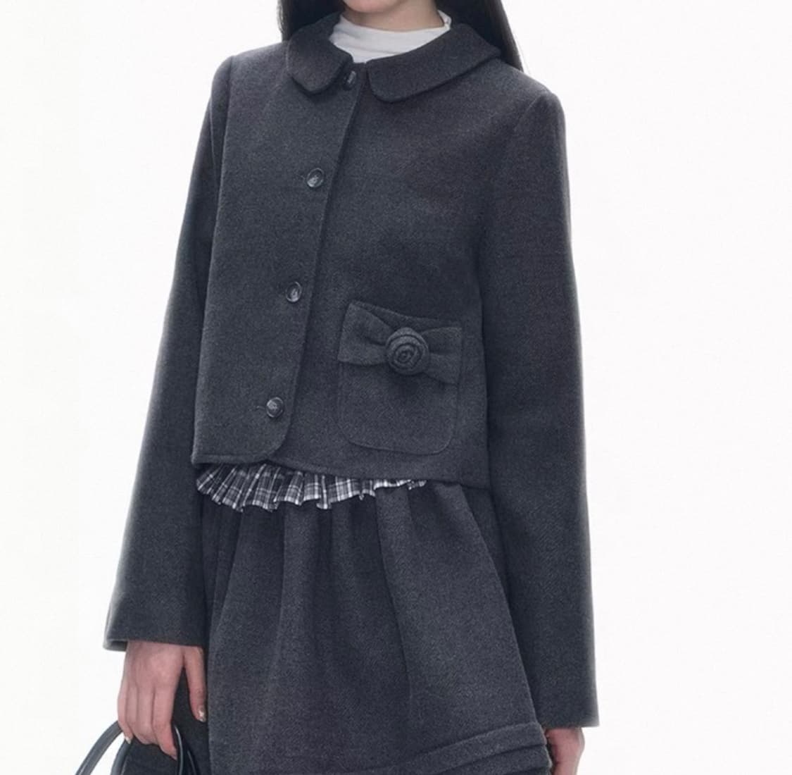 [세트] Rose Tweed Coat Volume Skirt  상품이미지2