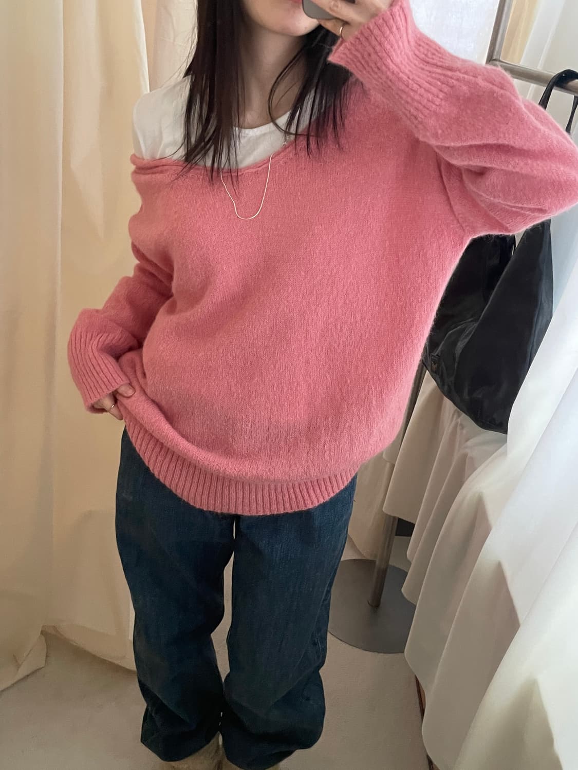 vintage pink sailor loose knit 상품이미지8