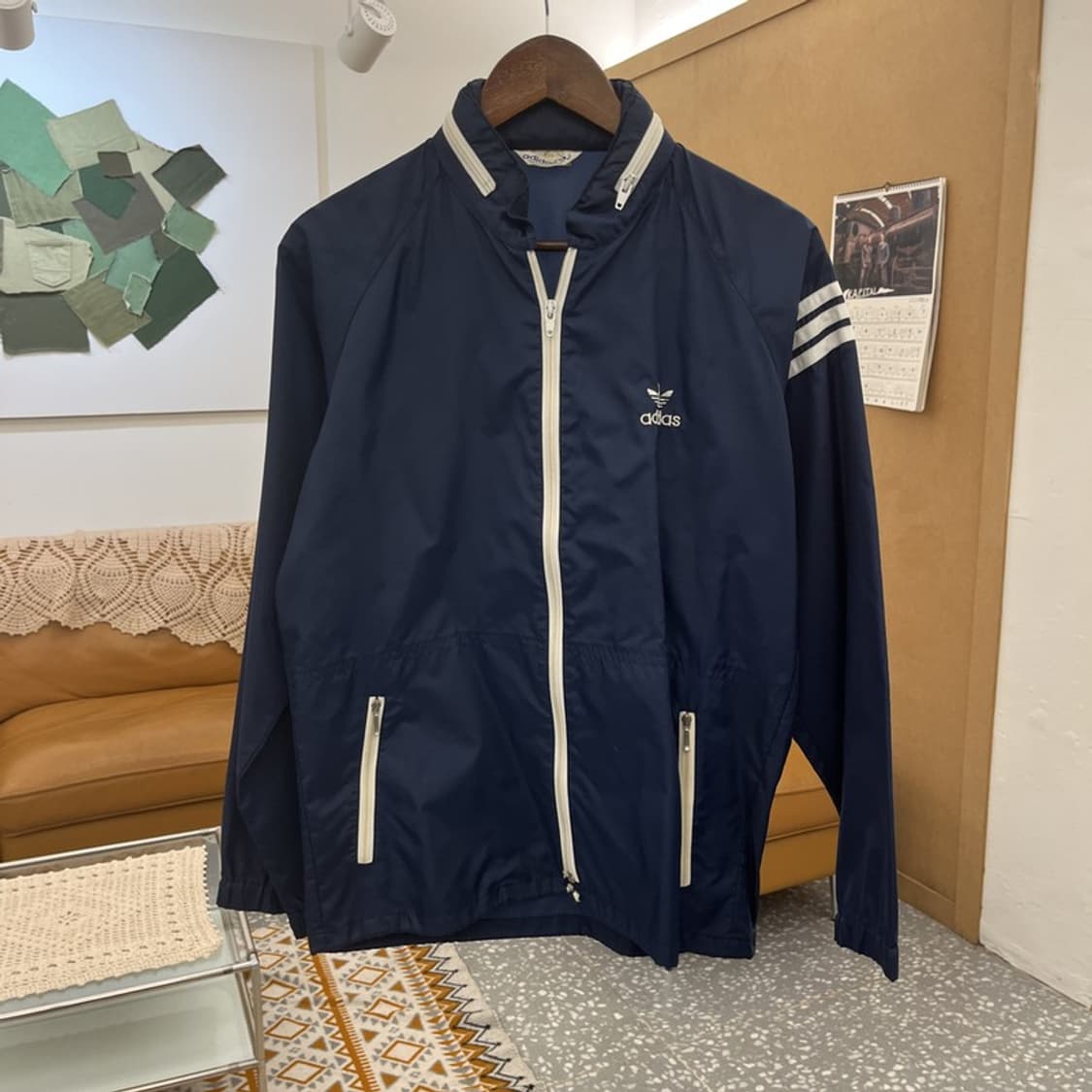 아디다스 재팬 90's 레트로 빈티지 바람막이 자켓 M C10597 상품이미지3