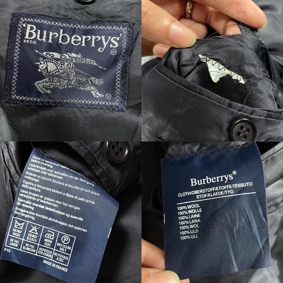 Burberrys 버버리 블랙금장 더블 블레이저 상품이미지9