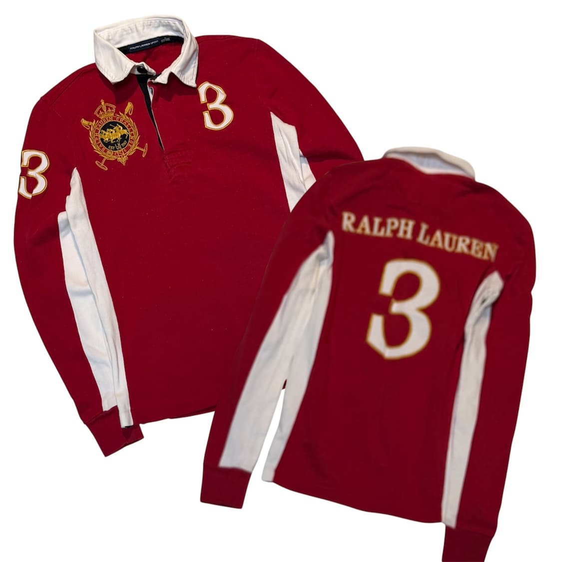 폴로 랄프로렌 스포츠 빅포니 치프키프 롱슬리브 럭비티 레드 상품이미지1