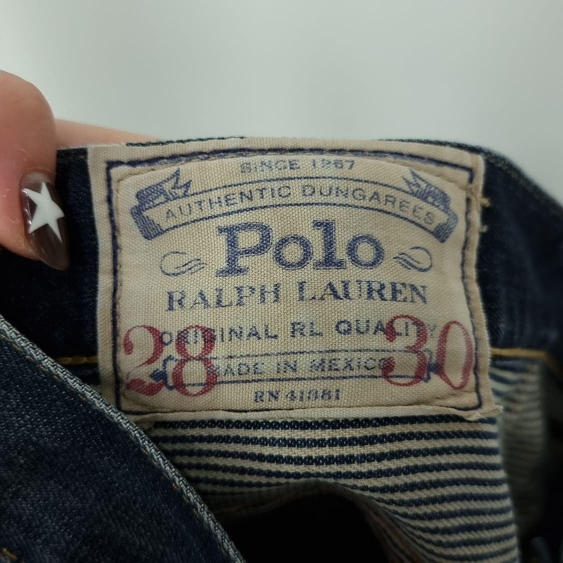 폴로 랄프로렌 빈티지 워시드 슬림핏 데님 팬츠 청바지 M16587 상품이미지9