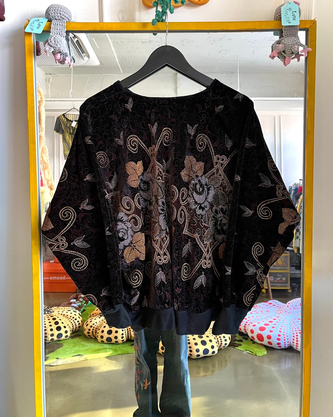 Jpn Vintage Dolman Sleeve Velour Top 상품이미지10