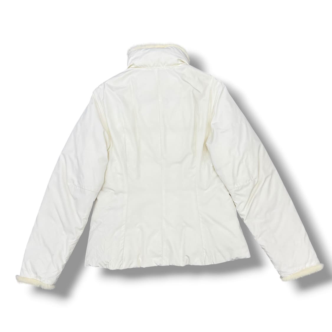 빈티지 몽클레어 화이트 밍크퍼 구스다운 패딩 점퍼 상품이미지3