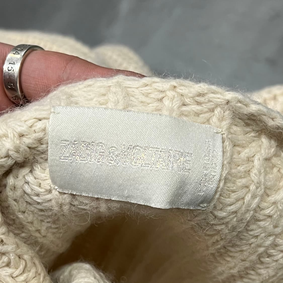  쟈딕앤볼테르 u넥 니트 y14654 상품이미지5