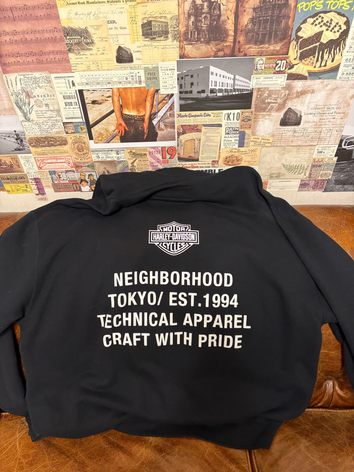 네이버후드X할리데이비슨 풀오버 후드 상품이미지2