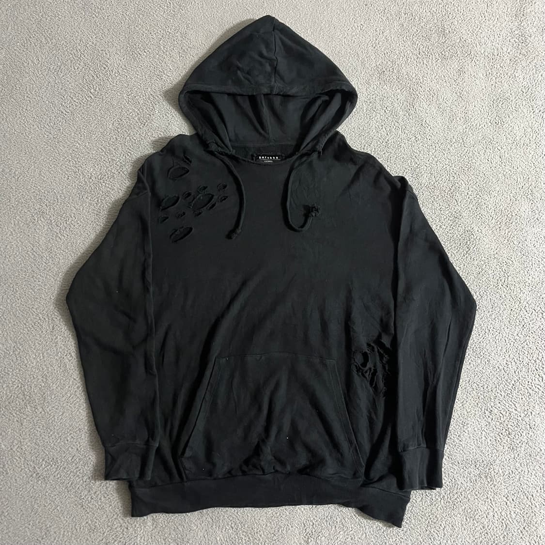 Destroyed detail hoodie 상품이미지1