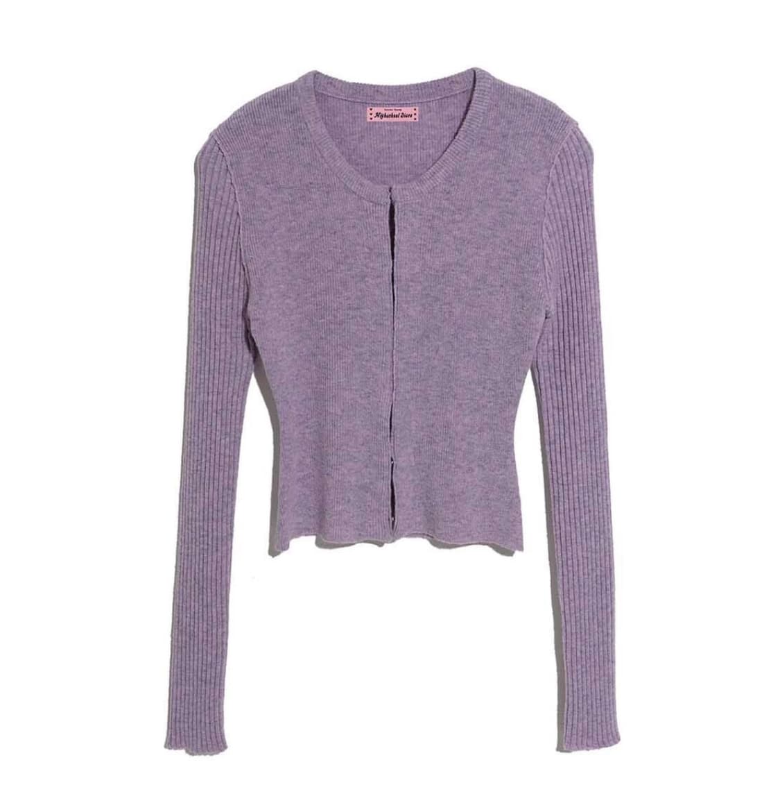 Hidden Hook Cardigan Purple 상품이미지1